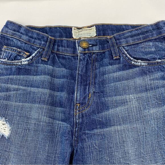 Current/Elliott The Vintage Straight Cut-Off Jean Shorts 26 - Picture 2 of 13